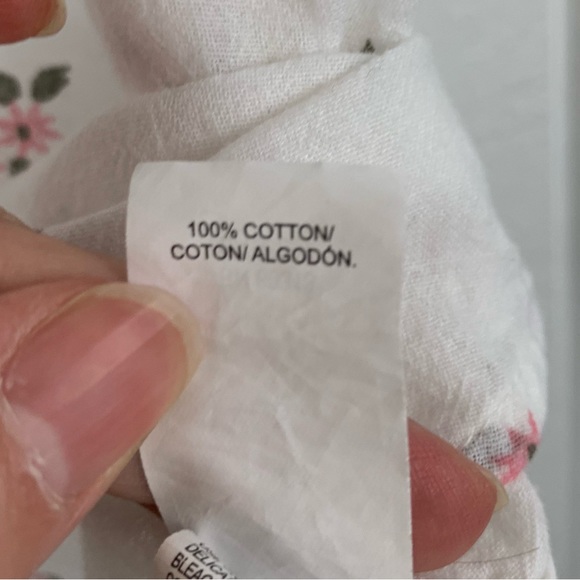 Lucky Brand Pink Floral Boxy Top Size L - Picture 4 of 10